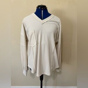 Cream Long-sleeve Shirt